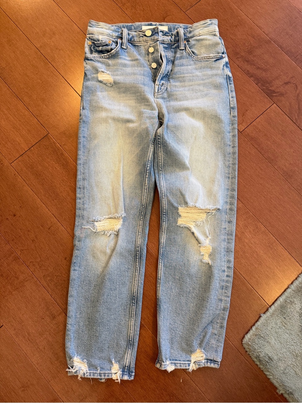 MOTHER The Tomcat Women's Light Blue Jeans - The Confession size 25